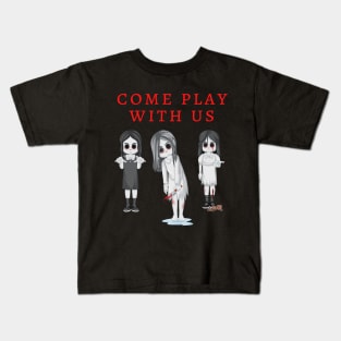 come play with us Kids T-Shirt